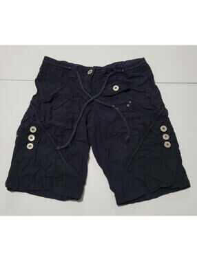 725 Originals Women's 100% Cotton Black Cargo Shorts, Size 7